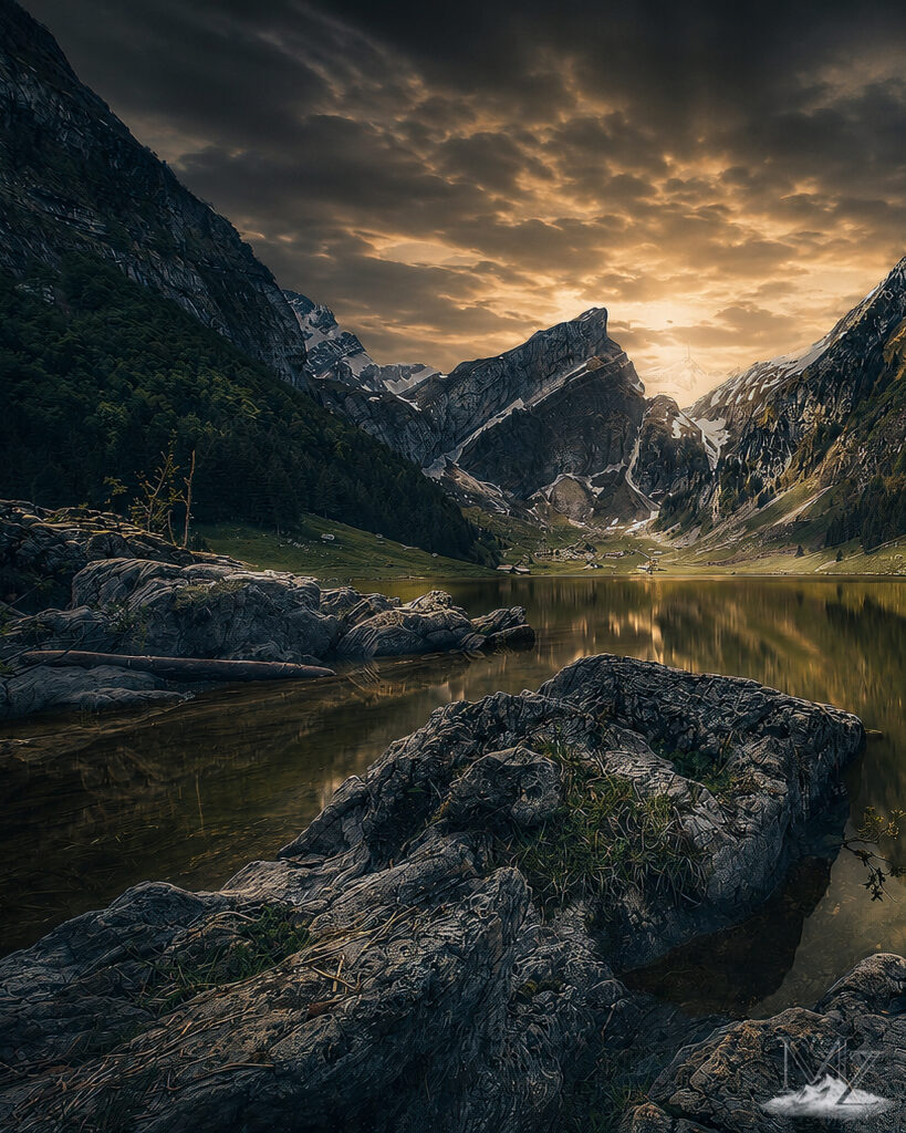 Alpenlandschaft dark